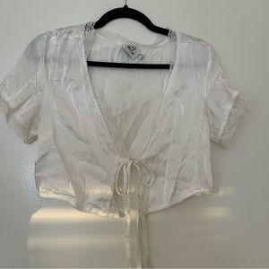 Princess Polly Satin Lace Tie Top